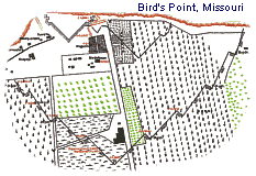 Bird's Point, Missouri. Adapted From ORA Atlas Plate CXXXIII, No. 4