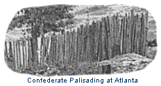 Palisading at Atlanta. Original Image Courtesy Library of Congress