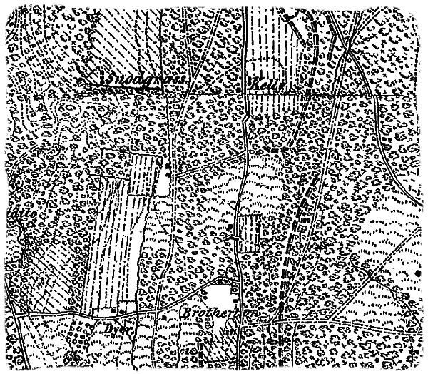 Adapted From an 1864 Map of Chickamauga Battlefield. Courtesy Library of Congress.