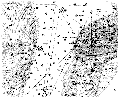 Original Chart (1851) Image Courtesy Coast Survey Historical Maps and Charts
