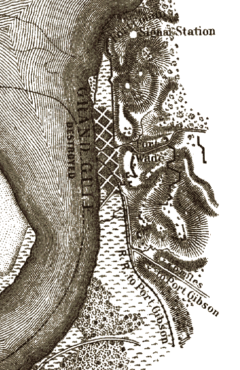 Detail of map "Sheet No. 2 Mississippi River", 1864. Courtesy of Library of Congress