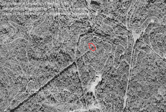 Aerial Photograph and Topographical contour map courtesy USGS and Microsoft Terra Server