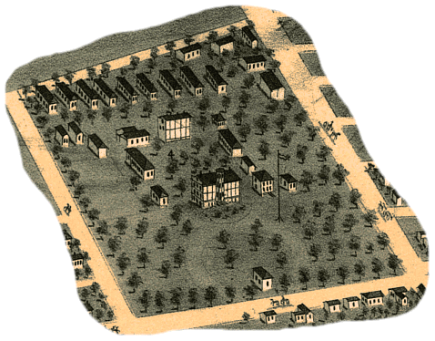 Adapted From 1871 Panaramic Map Courtesy Library of Congress