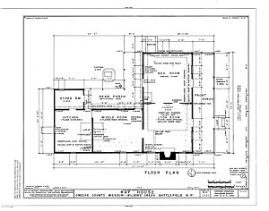 1967 Floor Plan Courtesy Library of Congress Habs/Haer Collection