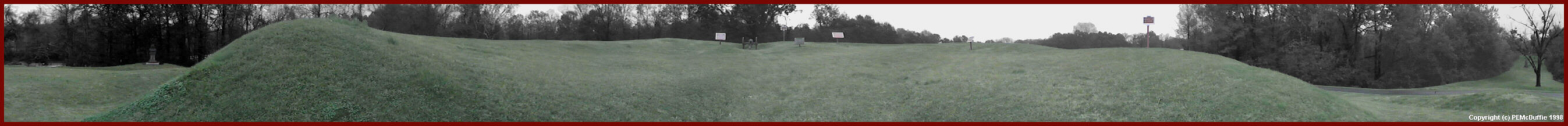 An old composite image showing the interior of Square Fort